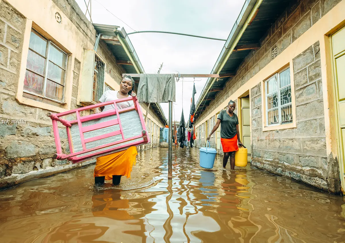More than 2,000 people were affected by floods in Kihoto, Naivasha.